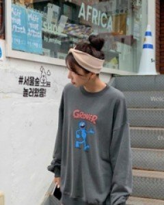 Grover printed pigment sweatshirt