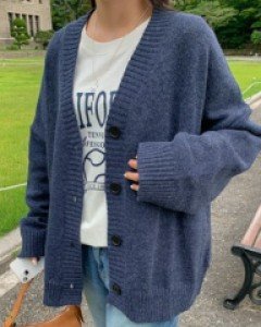 Luna Boxy V-neck Cardigan
