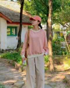Rain nylon wide banding pants