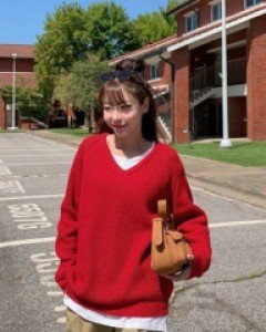 Wicken V-neck wool knit