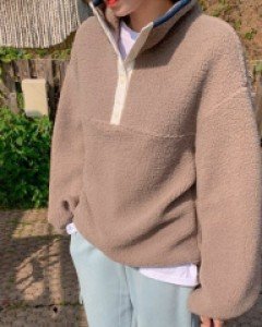 Bundle Dumble Fleece Half Zip Up Sweatshirt