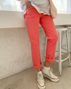 [LabelsD] Tight and soft cotton exhaust pants