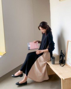 Maternity*Croa color combination One Piece