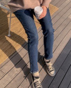 [LabelsD]Mink All Day Slim Straight Fit Denim (Mink Lining)