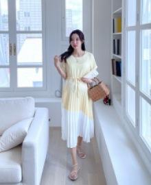 Maternity* Corel Pleats One Piece