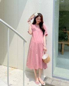 Maternity* Holina One Piece (feeding possible)