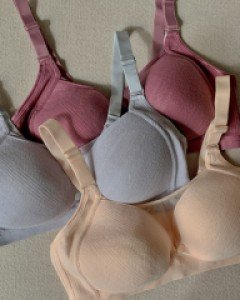 [M Secret] Cotton mesh front button Bra (B/C)