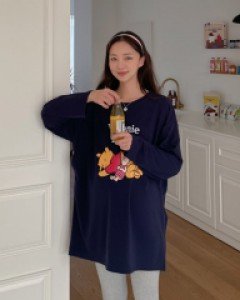 Maternity*Dreaming Fu feeding Long tee