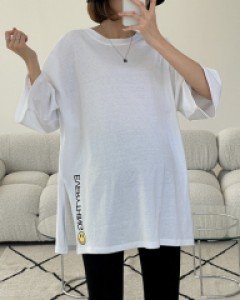 Maternity* Smile slit Long tee