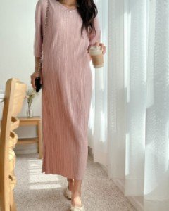 Maternity* Lingael Pleats One Piece