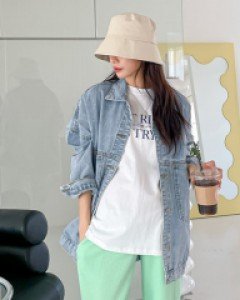 Maternity* Mega Crew Denim Jacket