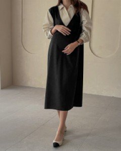 [LabelsD]Long-sleeve Loco Shirt One Piece*Maternity