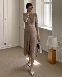 Maternity*Value Knit One Piece (possible for breastfeeding)