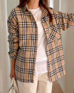 Maternity* Bono Check Shirt