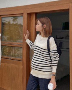 Maternity*Jico Stripe Knit