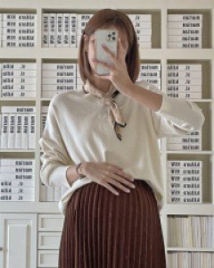 Maternity*Basic Knit (V-neck/Raund neck)