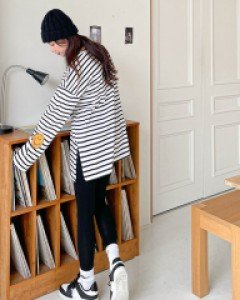 [LabelsD] Smile Stripe tee*Maternity