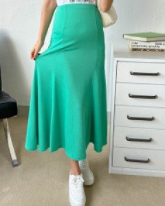 Maternity*Pleats Mermaid Skirt(Banding)