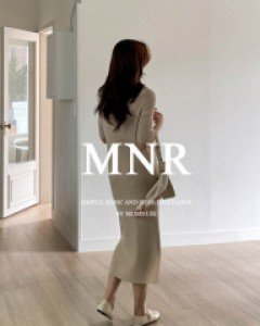 Maternity* Round Collar Knit Dress
