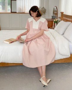 Maternity*Basrak color combination One Piece