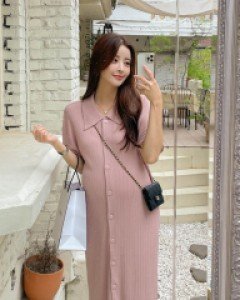 Maternity* Music Curling Kara Knit Dress