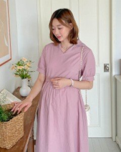 Maternity*Kosh Double Color One Piece