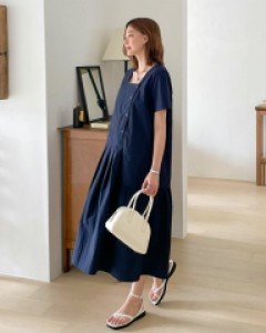 Maternity*Rene Pintuck One Piece(feeding)