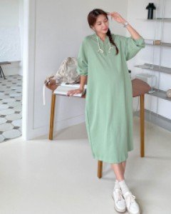 Maternity*Coming Zip Up Hood One Piece