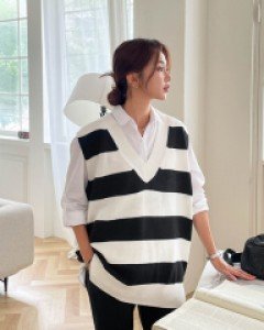 Maternity* Slow Dangara Knit Vest