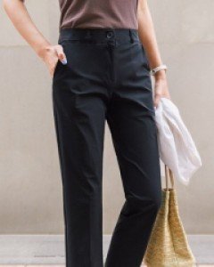 Daily Pants Vol.28 Tainted Hidden Banding Cool Span Slacks