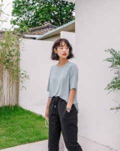 [EVELLET] Eldiden Cotton Linen Waistband 8 Pants