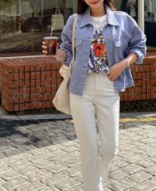 Neldren cotton flat pants