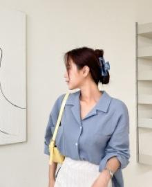 Blazer Collar Pocket Blouse