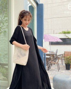 [EVELLET] Lerena Belt Robe DressSET