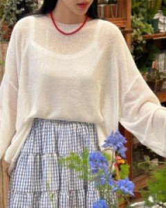 [EVELLET] Aremu loose fit double-sided Cardigan