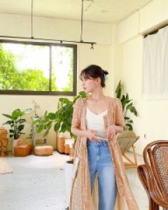 [EVELLET] Razhen Bandana string Long Robe