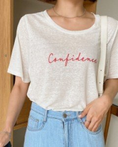 [EVELLET] Gobenji Linen Graphic Print T-shirt