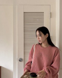 [EVELLET] Rubella Ribbed Balloon Sweatshirt