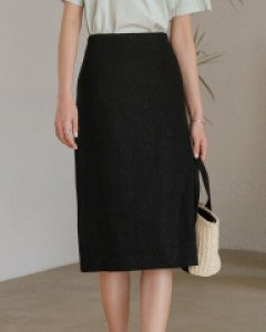 [EVELLET] Hebuel Hline Linen Skirt