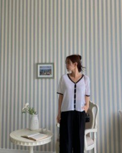 [Daily Pants] Dioren Pintuck Back Band Wide Slacks