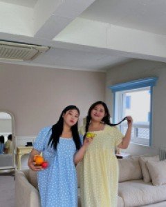 [EVELLET] Letsonde Lace Pajama Dress