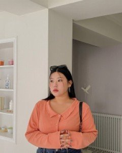 [EVELLET] Creamy Wrinkle Shirt