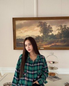 [EVELLET]Dmuel Boxy Plaid Check Shirt