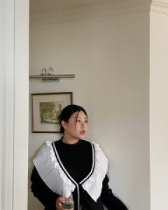 [EVELLET] Anichell Cotton Frill Cardigan