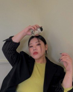 [EVELLET] Sedine Stripe Contrast Jacket