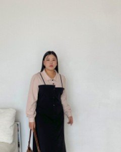 [EVELLET] Fues Shirt Bustier Dress