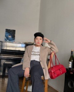 [Daily Pants] Tavanti fleece Hidden Banding Flared Denim Pants