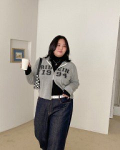 [Daily Pants] Rowyunel Back Banding Wide Denim Pants