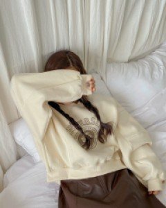 [EVELLET] Marvelon fleece leather Flare Skirt