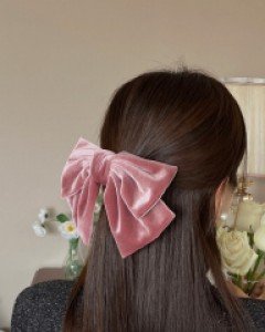 Senpie Velvet bowknot hairpin